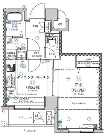 ディアレイシャス押上SKY VILLAGEの物件間取画像